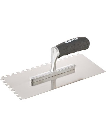 Glättekelle gezahnt rostfrei 8x 8mm Soft griff FORTIS