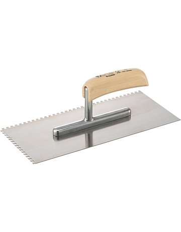 Glättekelle 280x130mm gezahnt 4x4mm FORT IS Bau - fortis