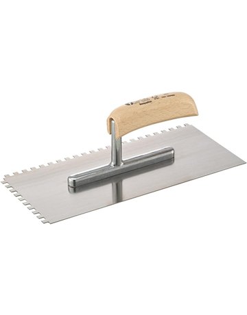 Glättekelle 280x130mm gezahnt 6x6mm FORT IS Bau - fortis