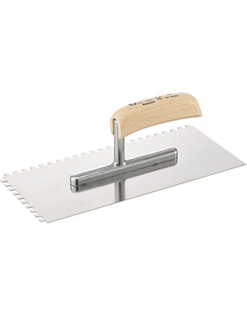 Glättekelle 280x130mm gezahnt 6x6mm rost frei FORTIS Bau