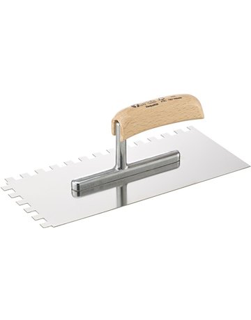 Glättekelle 280x130mm gezahnt 10x10mm ro stfrei FORTIS Bau