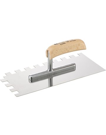 Glättekelle 280x130mm gezahnt 15x15mm ro stfrei FORTIS Bau