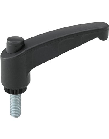 Klemmhebel mit AG Thermoplast, Gr. 80, M 10x30, Inhalt: 2 Stück FORTIS