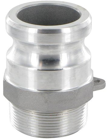 Kamlok Vaterteil Typ F DN25, AG 1"", Alu - Neutral