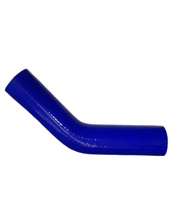 Silikon Kühlerschlauch Krümmer 45G, blau, 10x4mm, Schenkellänge: je 152mm - Neutral