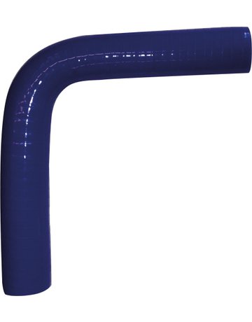 Silikon Kühlerschlauch Krümmer 90G, blau, 10x4mm, Schenkellänge: je 152mm - Neutral