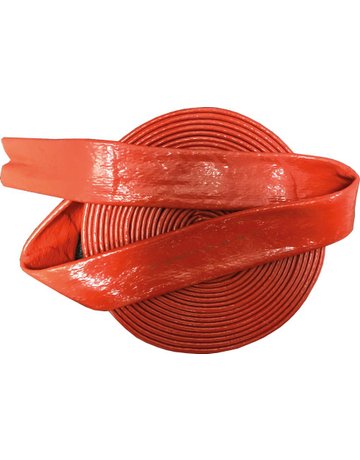 Feuerschutzschlauch Silikon/Fiberglas, r ot, 6 x 8,4mm - Neutral