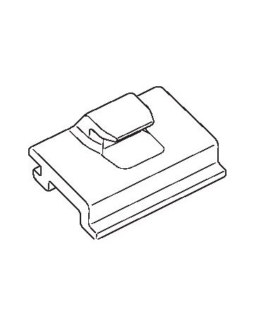 Bild DK-Hakenverriegelung, für Einbr.sicher., F 1200, Aluminium, silberfarbig, eloxiert - GEZE-1