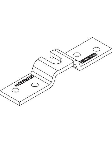 Bild ZT-Trägerplatte, Rollan 40 N/80, Stahl,L90mm verzinkt - GEZE-1