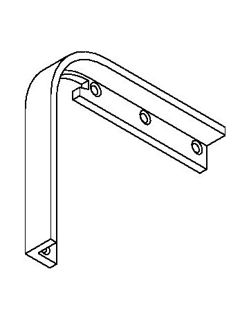 Bild OL-Eckumlenkung, OL 320, biegsam, Stahl verzinkt - GEZE-1