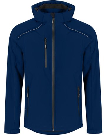 Men´s Softshell Jacket warm, navy, Gr. M - Promodoro