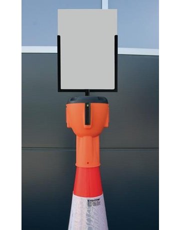 Bild Schildtafel A4 Hochformat, schwarz, ink l. Plexi - RS-GUIDESYSTEMS-0