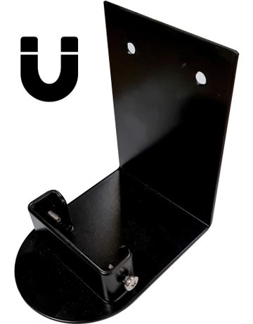 Wandhalterung, Metall, schwarz, magnetis ch - RS-GUIDESYSTEMS