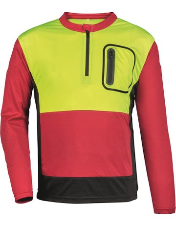 Forst-Shirt Forest Jack Red,Gr.XL,rot/an thr./gelb - WATEX