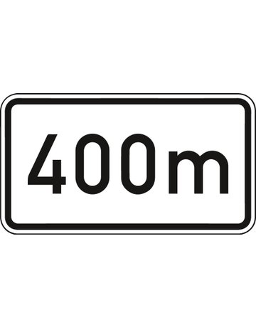 ZZ.1004, 330x600mm Text: 400m RAL-Güteze ichen Folie RA1 - Neutral