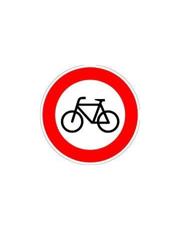 VKZ.254 Ronde 600mm Verbot für Radfahrer RAL-Gütezeichen Folie RA2 - Neutral