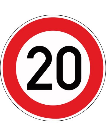 VKZ.274-20 Ronde 600mm 20 km/h RAL-Gütez eichen Folie RA2 - Neutral