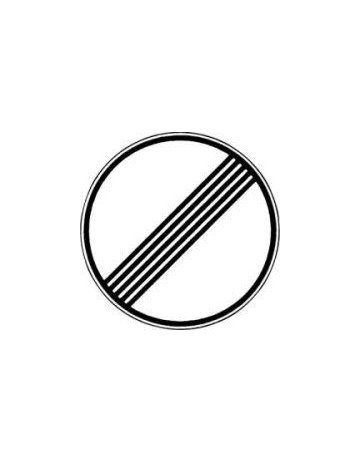 VKZ.282 Ronde 600mm Ende aller Verbote R AL-Gütezeichen Folie RA2 - Neutral