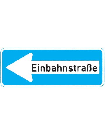 VKZ.220-10, 800x300mm Einbahnstr. links RAL-Gütezeichen Folie RA2 - Neutral