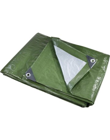 Gewebe-Abdeckplane 2 x 3 m 140g/m² grün - Neutral