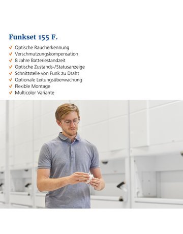 Bild ORS Funkset mit 2 ORS 155 F und einem F ORS Funkset 155 si - Hekatron-3