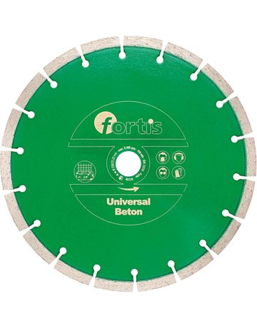 Diamant-Trennscheibe Universal Beton Ø 125 mm gesintert 10 mm Bohrung 22,2 mm FO - fortis