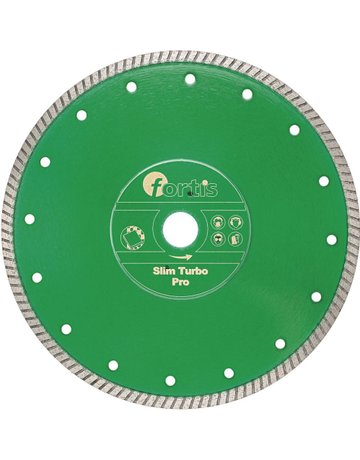Diamant-Trennscheibe Slim Turbo Pro Ø 300 mm mit Turbosegment 7 mm Bohrung 25,4 - fortis
