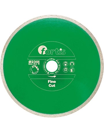 Diamant-Trennscheibe Fine Cut Ø 230 mm S egmenthöhe 8 mm Bohrung 25,4 mm FORTIS