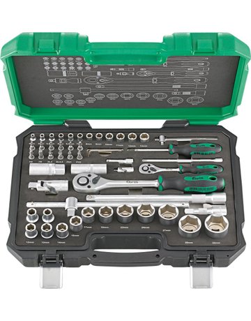 Steckschlüssel-Garnitur 1/4""+1/2"" 55-t eilig FORTIS