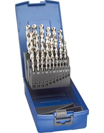 Spiralbohrer-Set DIN388 HSSE geschliffen Typ N 1-13mm FORTIS