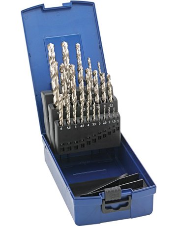 Spiralbohrer-Set DIN338 HSSE geschliffen Typ N 1-10,5mm FORTIS