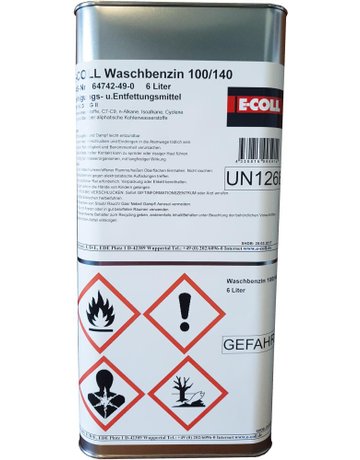 Waschbenzin 6L Kanister Lagerbesorgung E -COLL - E-COLL