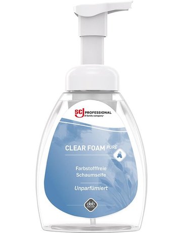 CLEAR FOAM PURE Hand-Schaumseife, mild 250 ml Pumpflasche Duft- und farbstofffre - Stoko