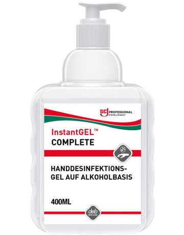 InstantGEL Complete Gel-Handdesinfektion 400 ml Pumpflasche Alkoholbasis - Stoko