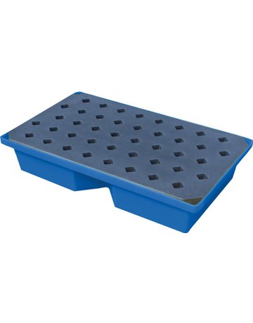 PE-Auffangwanne mit Rost für Kleingebind e 100x60,5x20cm, 63 Liter - n.a.