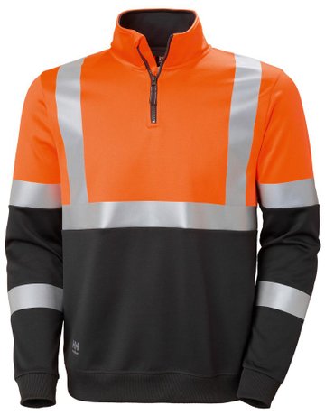 Warn-Sweat-ZIP, orange, Gr. M - n.a.