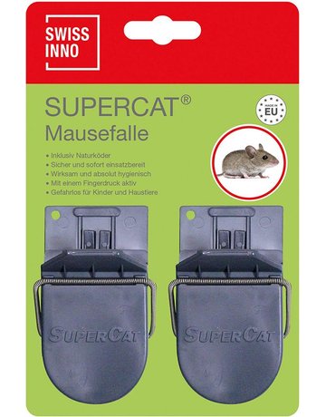 Mausefalle Supercat 2er inkl. Köder Swis sinno Solution - SWISSINNO