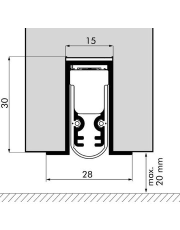 Bild EllenMat.Soundproof Omega si, 1083mm z.E innen u.schr. o. Montagew.-2