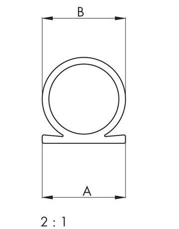 Bild Omega-Dichtung selbstklebend Rolle à 25 mtr weiß - ELLEN-1