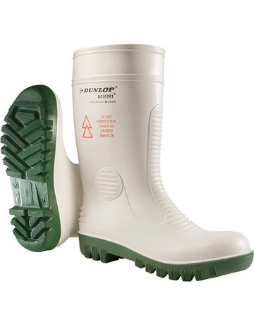 Stiefel Dunlop Acifort High Voltage,whit e,Gr.43