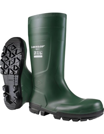Stiefel WORK-IT FullSafety Heritage Gree n PVC SR LO LG,S5,Gr.49 DUNLOP