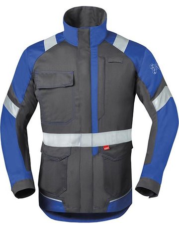 Langjacke, 50285 Gr. 58, kohlengrau/blau - HAVEP