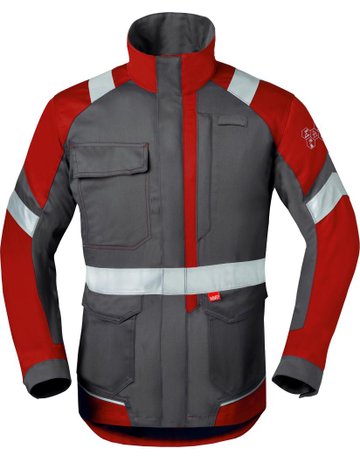 HaVeP Bundjacke 50285 kohlengrau/rot Grö ße 63 HAVEP 5safety Image+