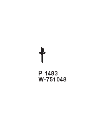 Dichtungsprofil P 1483 schwarz - GU