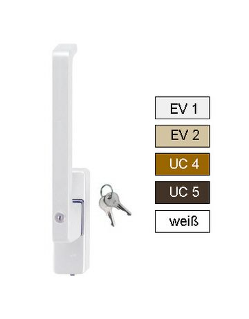 GU 966 Dirigent Drehgriff mit Z. weiß rechts mit Aussperrschutz, abschließbar