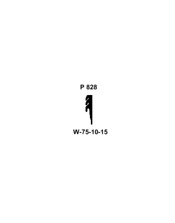 Dichtung P 828 für Schwingflügel 7 Bo - GU