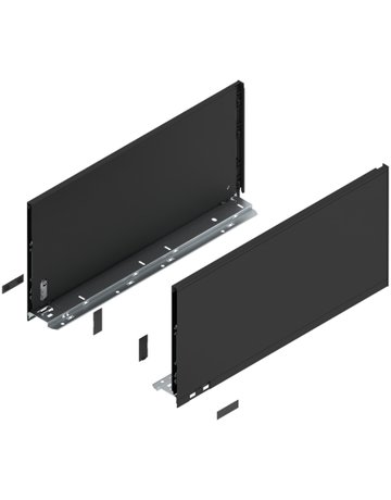 LBX Zargen pure, Höhe F (241 mm) NL=500 mm, carbonschwarz matt - Blum