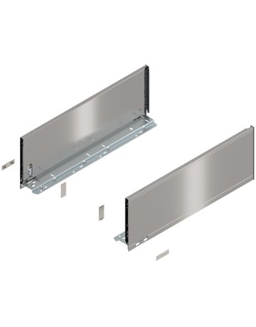 LEGRABOX Zarge, Höhe C (177 mm), NL=500 mm, links/rechts, für LEGRABOX pure, inox-gebür.-lackiert - Blum