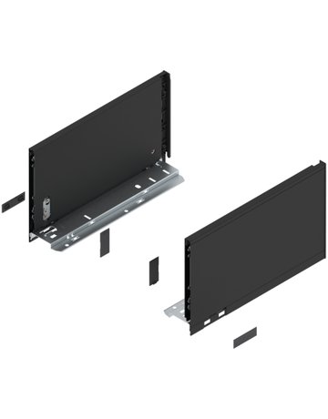 LBX Zargen pure, Höhe C (177 mm) NL=300 mm, carbonschwarz matt - Blum