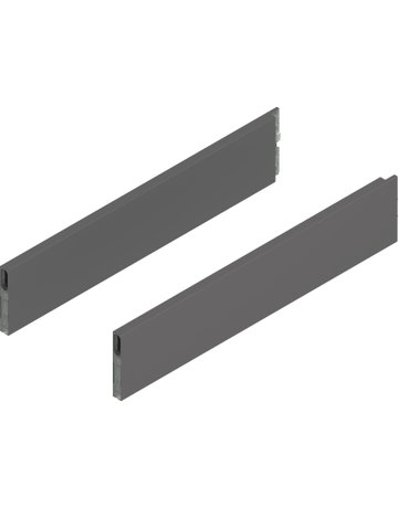 MERIVOBOX BOXCAP, NL=500 mm, Höhe E, links/rechts, oriongrau matt - Blum